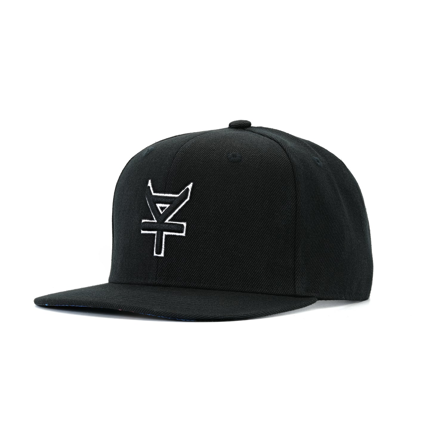 Kaya Black Logo Embroidered Snapback Tropical Underbill - Black