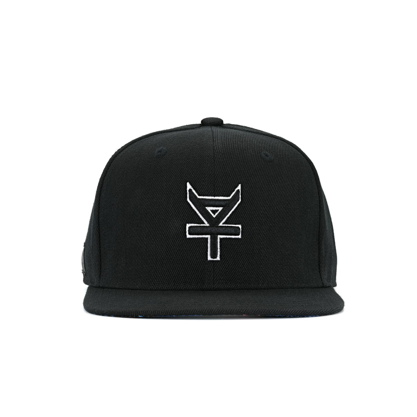 Kaya Black Logo Embroidered Snapback Tropical Underbill - Black