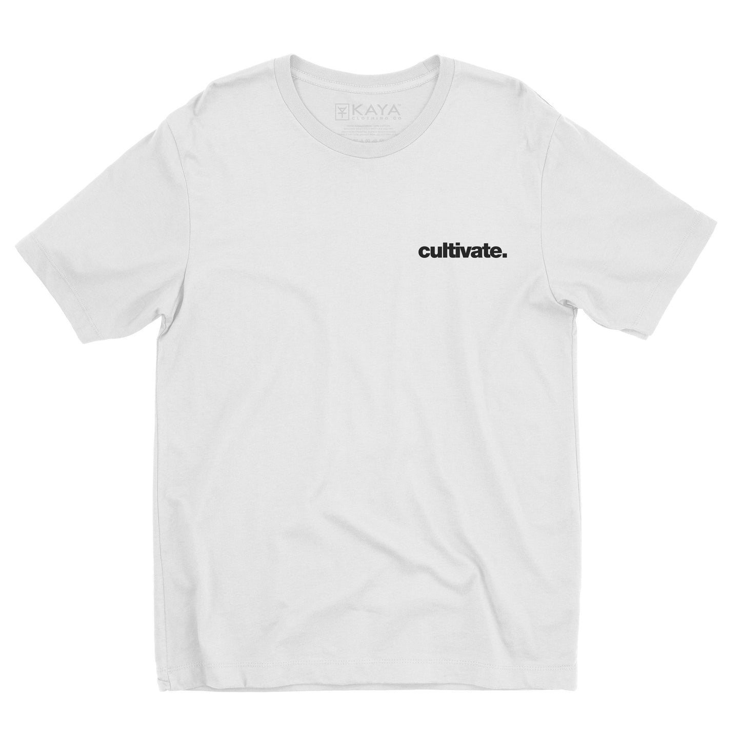 Cultivate Left Chest Hit Short Sleeve White T-Shirt