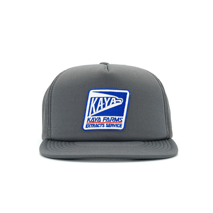 Kaya Extracts Service Iron-On Patch Trucker Snapback - Grey