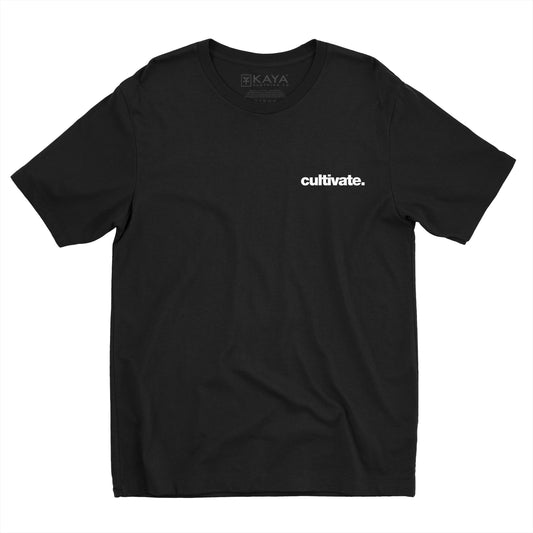 Cultivate Left Chest Hit Short Sleeve Black T-Shirt