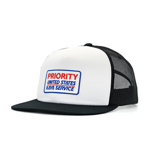 Kaya Priority USKS Iron-On Patch Trucker Snapback - Black/White